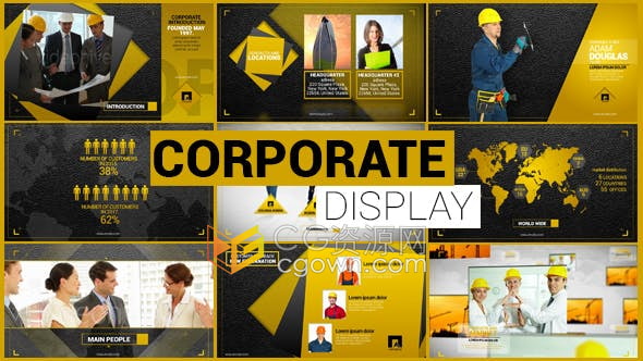 建筑开发商公司宣传视频介绍未来发展时间线视频-AE模板