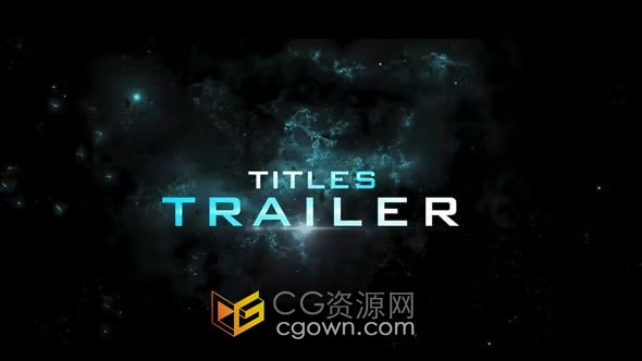 电影预告片宣传标题特效动画效果-AE模板下载