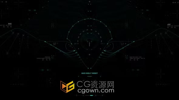 3个HUD屏幕界面科技动画效果4K分辨率-AE模板