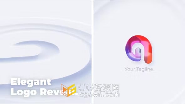 优雅LOGO动画视频片头4K分辨率AE模板使用