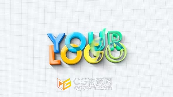 建筑绘画LOGO生成效果制作视频片头-AE模板
