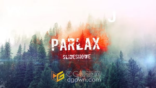 故障视差幻灯片悬疑惊悚恐怖视频电影宣传预告片AE模板