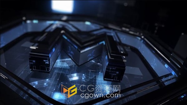 AE模板-Tech Logo适合科技数码IT智能公司3D标志动画