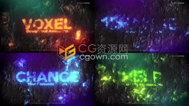 炽热熔岩熔化热浪效果发光LOGO动画视频片头制作工程-AE模板免费下载