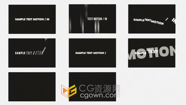 AE预设14种Text Animator文字动画效果一键制作