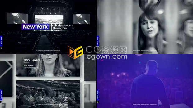 世界博览会活动宣传幻灯片企业商务会议介绍视频动画效果制作-AE模板下载