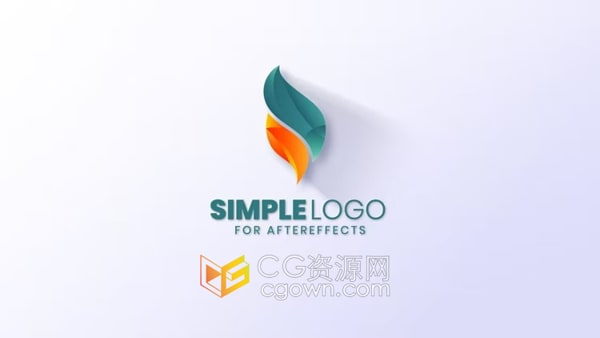 AE模板-简单大方圆环水波纹效果干净标志LOGO片头