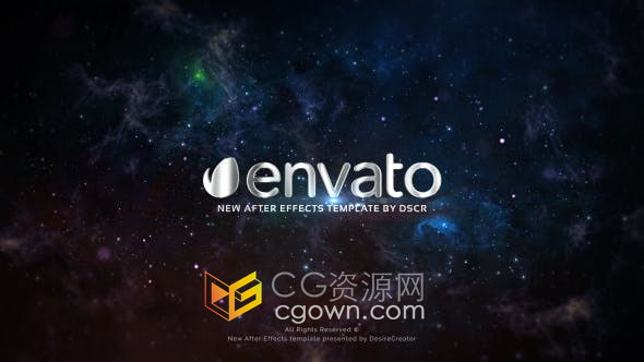 AE模板-大气星云耀斑视觉冲击文字标题动画宣传预告片