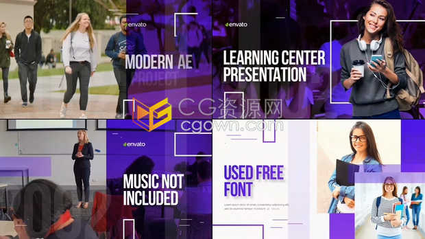 教育活动推广大学演讲企业商业时间轴幻灯片毕业展览医学宣传视频-AE模板下载