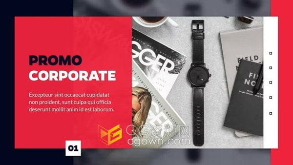 AE模板-简洁商务风公司产品服务演示会展贸易活动介绍开场视频