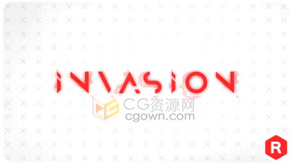 高科技高科技入侵英文与数字字母表动画效果制作-AE模板免费下载