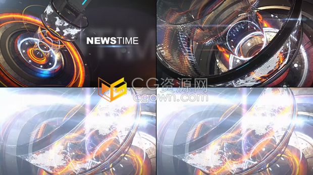 新闻栏目片头包装动画电视新闻体育开播天气经济电视广播宣传-AE模板下载