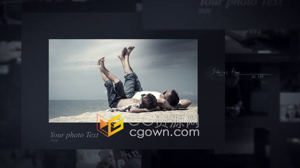 AE模板-美好回忆相册视频展示照片动画幻灯片A New Story