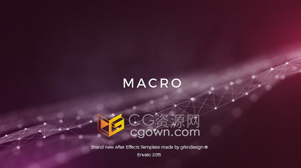 AE模板-Plexus2插件制作抽象粒子光效场景介绍宣传预告片