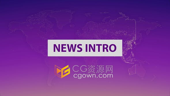 AE模板-新闻报道介绍视频片头动画效果制作News Intro