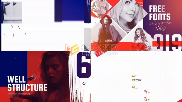 服装介绍时尚指南宣传片魅力奢侈品杂志广告现代品牌推广视频制作-PR&AE模板下载