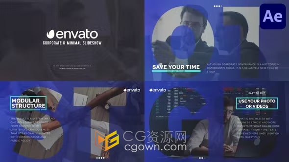 商业风格公司企业宣传片视频动画-AE模板下载