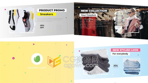 AE模板-4K分辨率广告片品牌推广产品演示照片介绍宣传视频