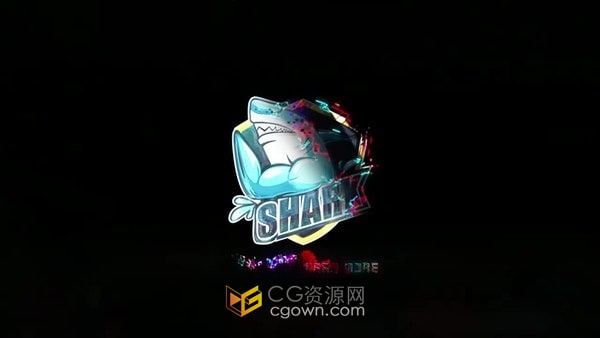 AE模板-动态闪电霓虹灯笔触Cyber?? Neon标志揭晓