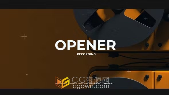 摇滚乐队舞蹈DJ节日唱片录音介绍开场视频-AE模板