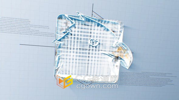 AE模板-Construction Logo 3D建筑工业公司视频片头动画