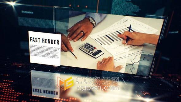 AE模板-Digital Corporate Slideshow数码网络科技公司宣传片