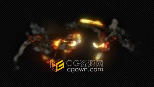 7个逼真火焰烟雾路径燃烧火花特效Trapcode Particular制作AE模板