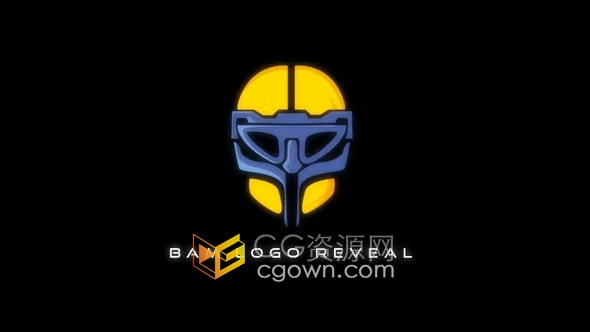 抽象动画快速闪屏效果线条故障标志显示LOGO AE片头模板