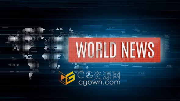 商业政治体育新闻频道包装天气预报栏目介绍三维包装元素AE模板