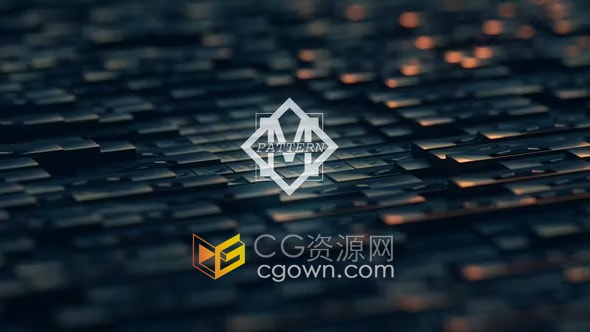 动态3D背景快速简单公司品牌LOGO标志动画AE片头模板