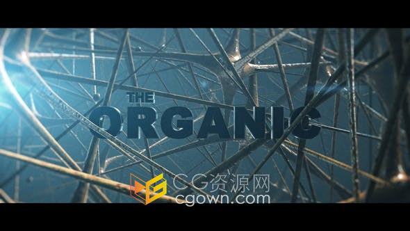 AE模板-抽象三维生物场景动画恐怖悬念电影预告片Organic Cinematic Titles