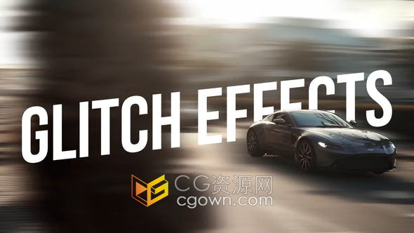 AE预设Glitch Effects制作故障毛刺画面动画12种效果