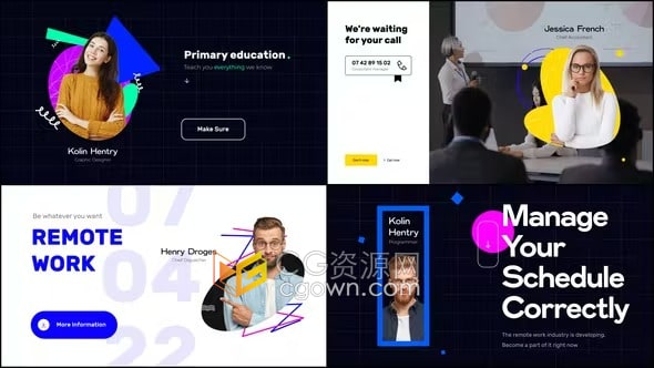 创意代理机构视频宣传活动展示团队成员介绍网络直接开场白-AE模板