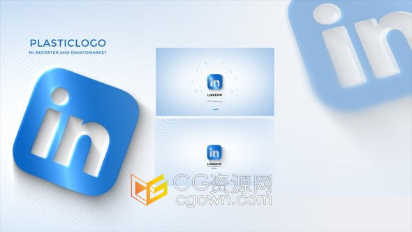 AE模板-3D LOGO翻转企业公司品牌标志动画片头