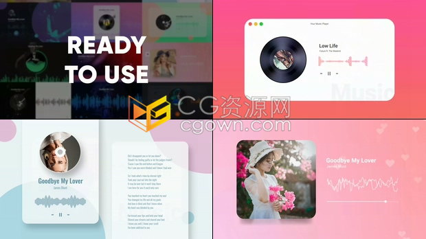 20种音频频谱样式音乐可视化音频波形DJ音乐宣传动画元素-AE模板下载