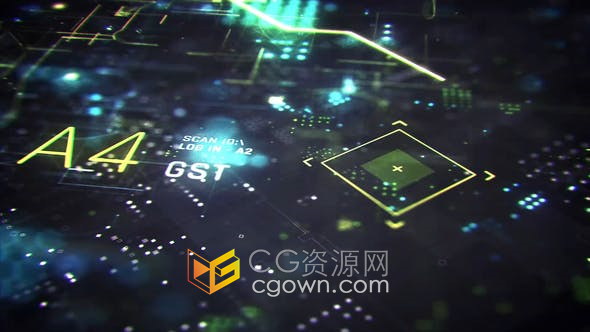 AE模板-科幻未来派HUD动画高科技创新物联网科技互联网视频片头