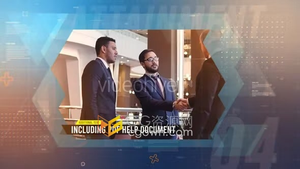 现代企业宣传片AE模板金融科技公司产品服务团队介绍幻灯片