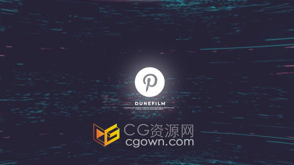 AE模板-数字失真故障错误rgb分离抽搐拉伸动画LOGO视频