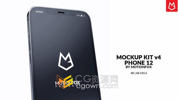 AE模板-Phone 12 Pro苹果手机宣传APP动画片头15种场景