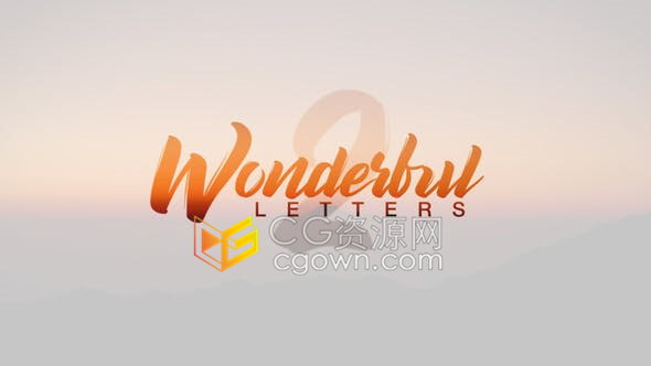 精彩绝妙手绘字母动画带有Typefacer脚本动画标题字体-AE模板下载