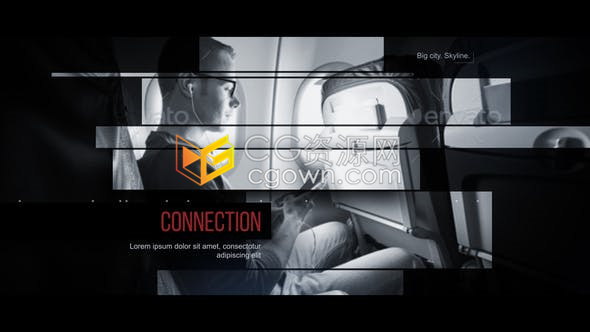 现代物流贸易工业运输技术发展城市宣传幻灯片-AE模板下载