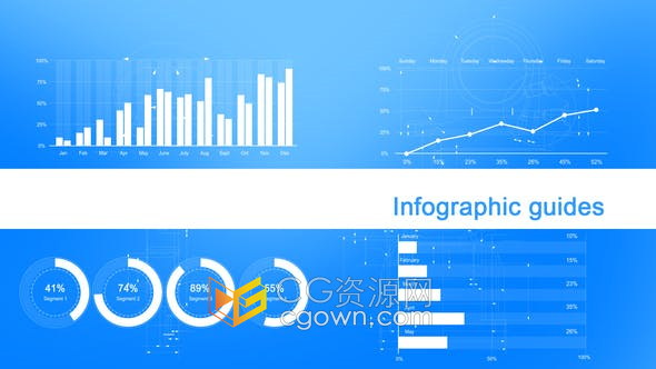 AE模板-大包信息图表创意教育数据人口统计布局市场营销Infographic