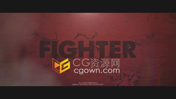 超燃很酷的体育运动搏击健身宣传视频开场-AE模板下载