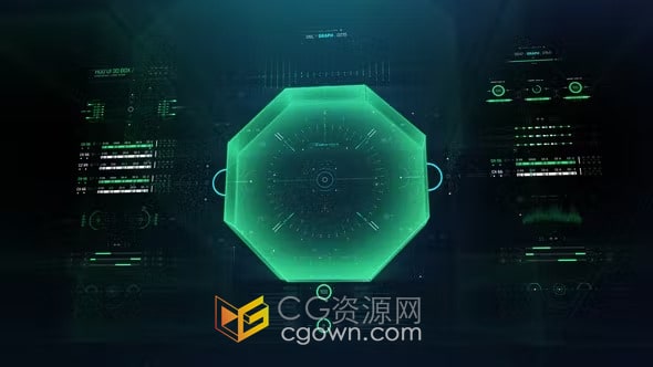 HUD Screen Interface 3D 2科技HUD元素-AE模板