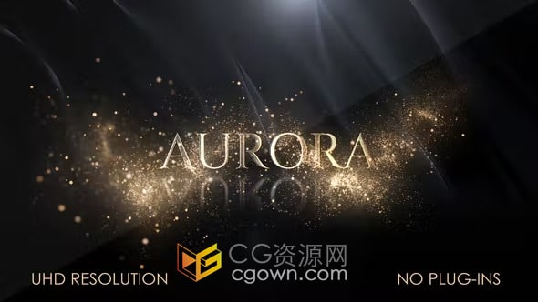 AE模板-大气豪华闪光梦幻流动粒子动画浪漫婚礼晚会颁奖活动片头