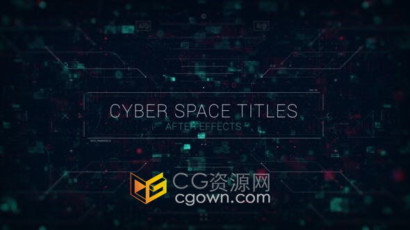 AE模板-网络空间数据信息安全介绍未来技术预告企业宣传片视频