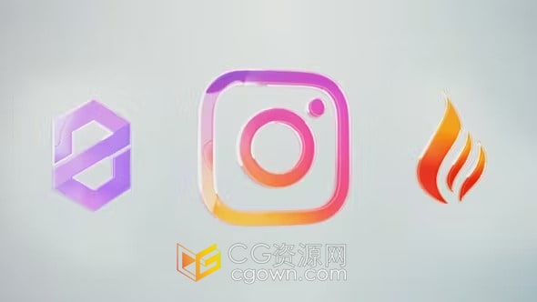 AE模板-清晰明亮干净商业标志企业品牌LOGO动画
