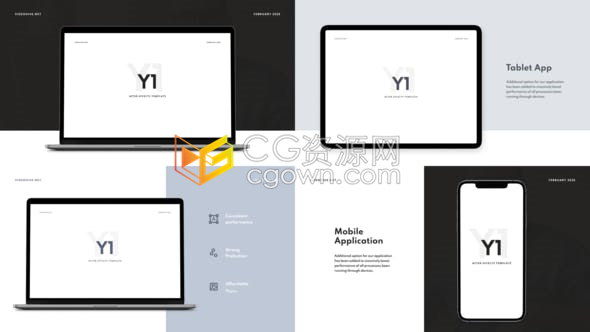 iPadPro与MacbookPro15与iPhone11ProMax模型介绍用户界面网站软件体验视频-AE模板