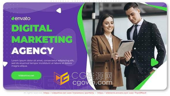 AE模板-社交媒体公司创人强大团队负责人介绍宣传企业片