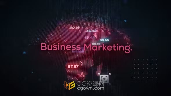 AE模板-数字地图科技公司宣传片头